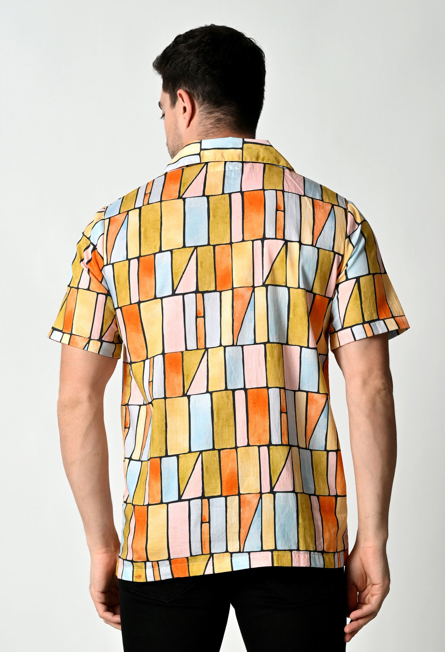 Hawaiian Shirt with Cuban Collar #713