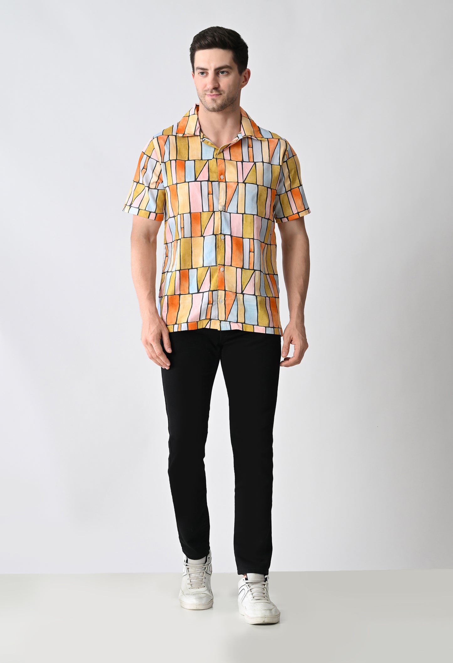 Hawaiian Shirt with Cuban Collar #713