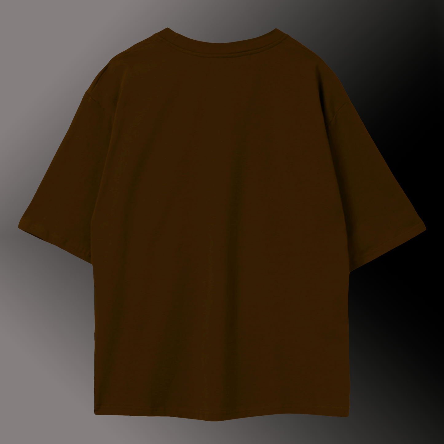 Choco Brown Oversized Tee in 100% Organic Cotton #428