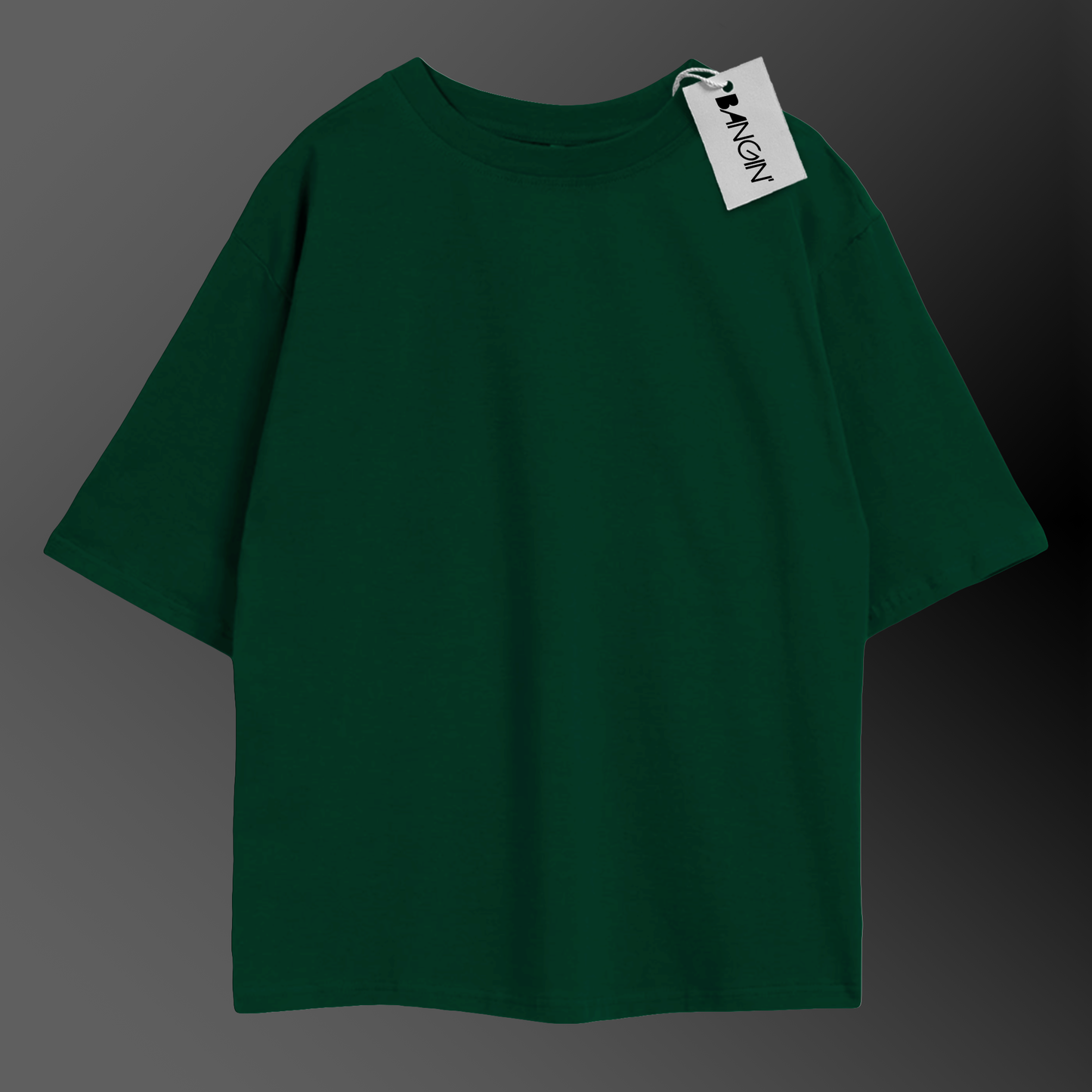 Pine Green Oversized Tee in 100% Organic Cotton #429