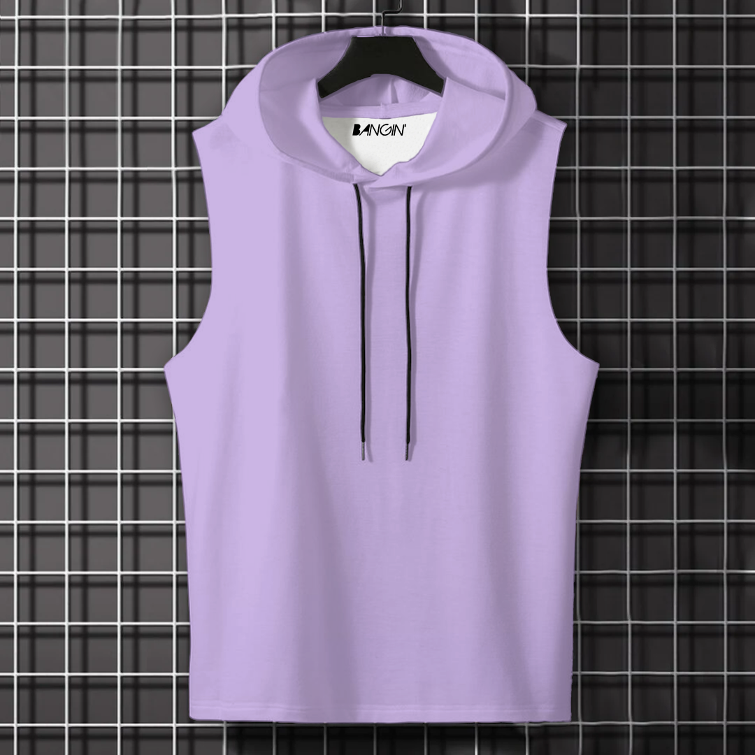 Hooded Tank Top in 100% Cotton #705 (Lavender)