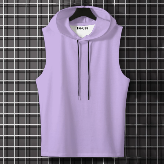 Hooded Tank Top in 100% Cotton #705 (Lavender)