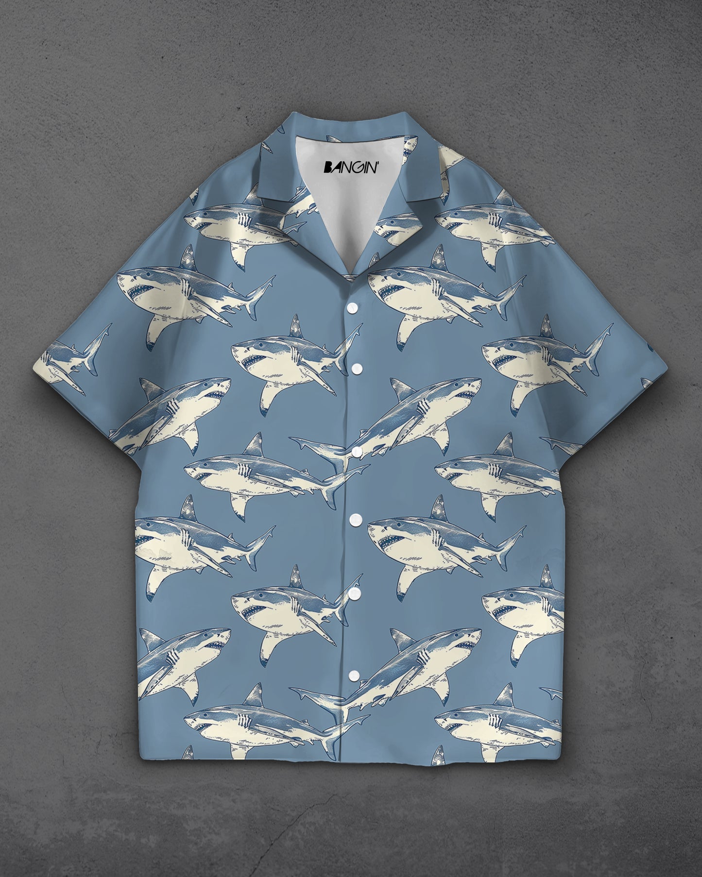 Hawaiian Shirt with Cuban Collar #862