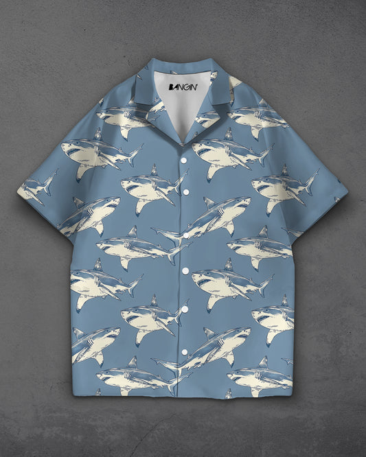 Hawaiian Shirt with Cuban Collar #862