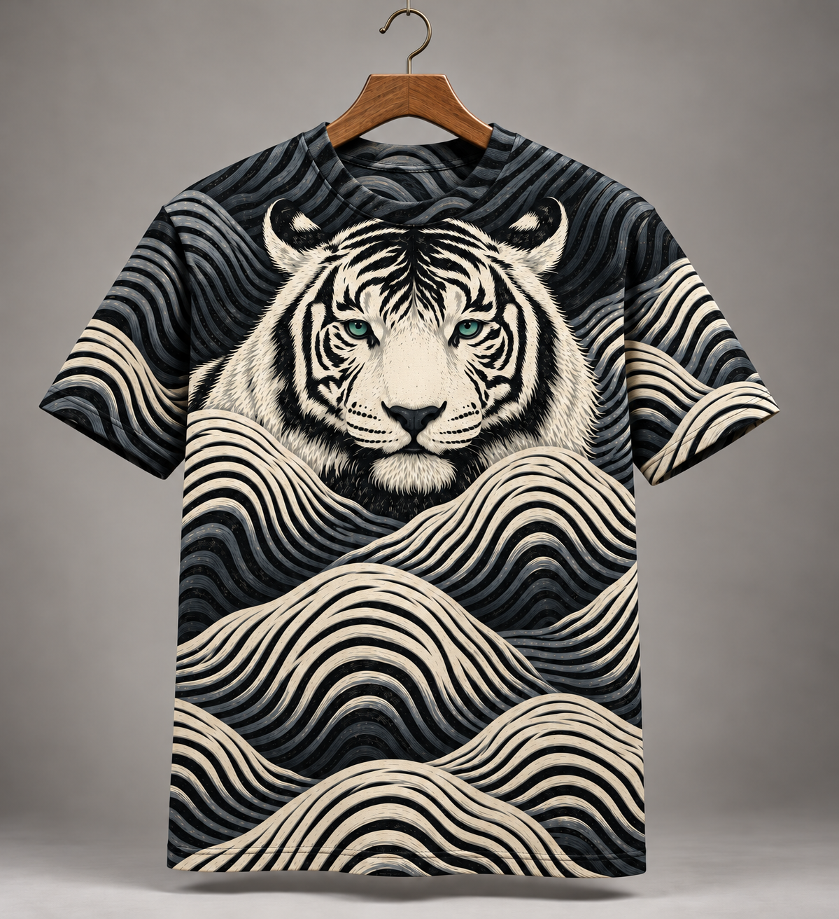 TIGER WAVE - Premium Cotton Tee *LIMITED EDITION* #1355