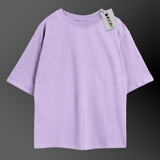 Electric Lavender Oversized Tee in 100% Organic Cotton #419