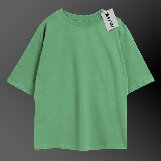 Mint Green Oversized Tee in 100% Organic Cotton #424