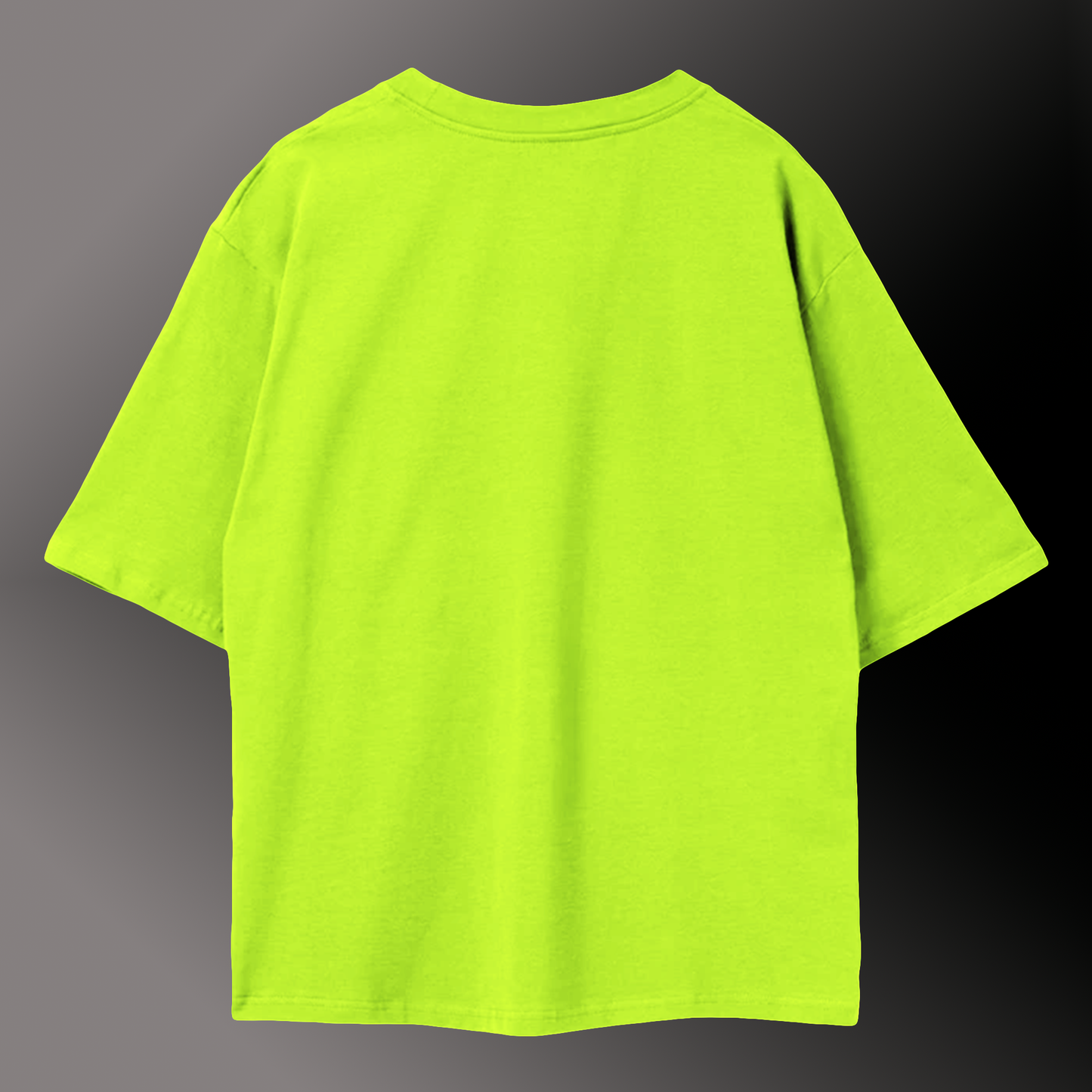 Neon Green Oversized Tee in 100% Organic Cotton #420