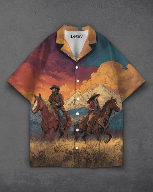 Hawaiian Shirt with Cuban Collar #931