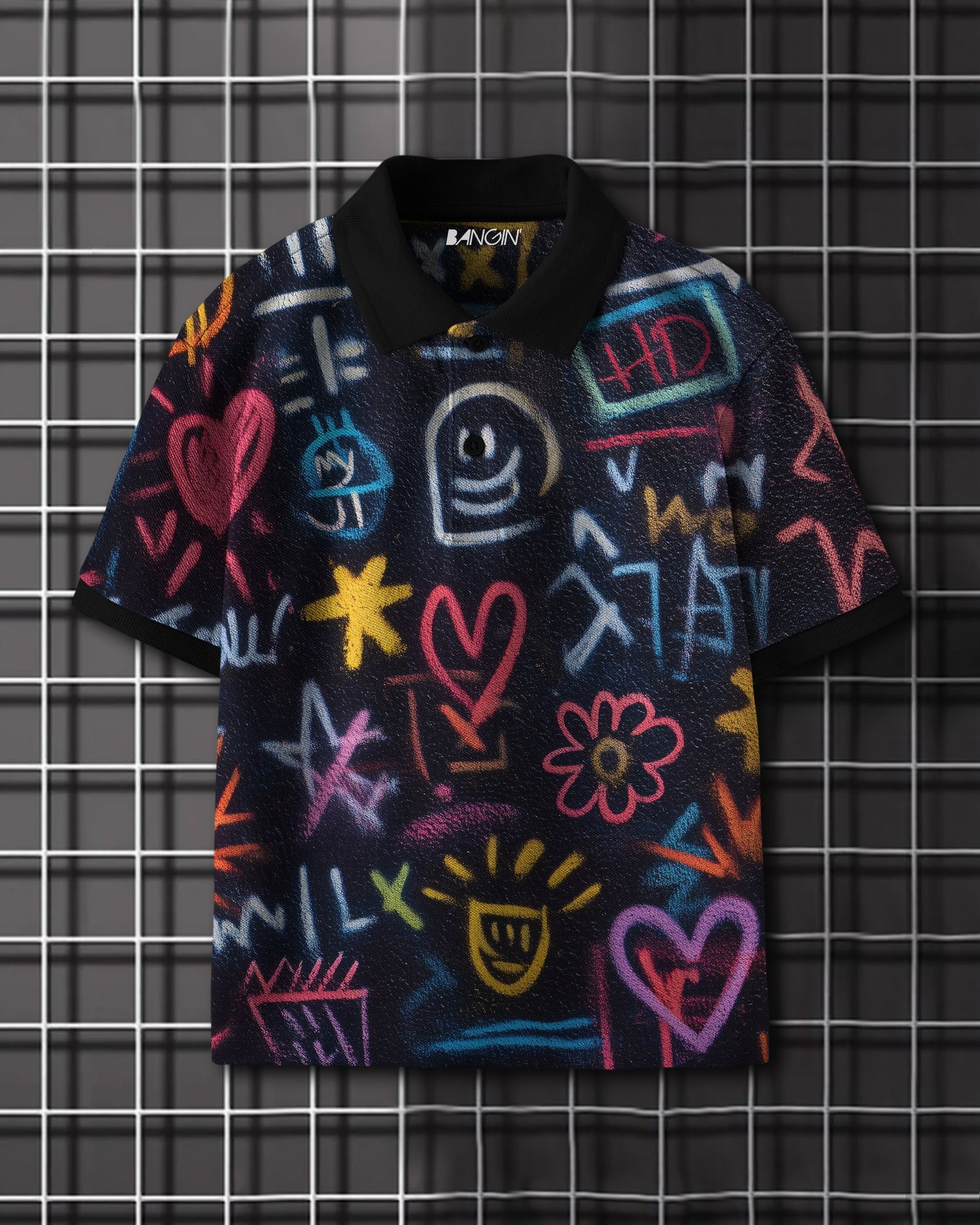 Printed Polo T-shirt #986