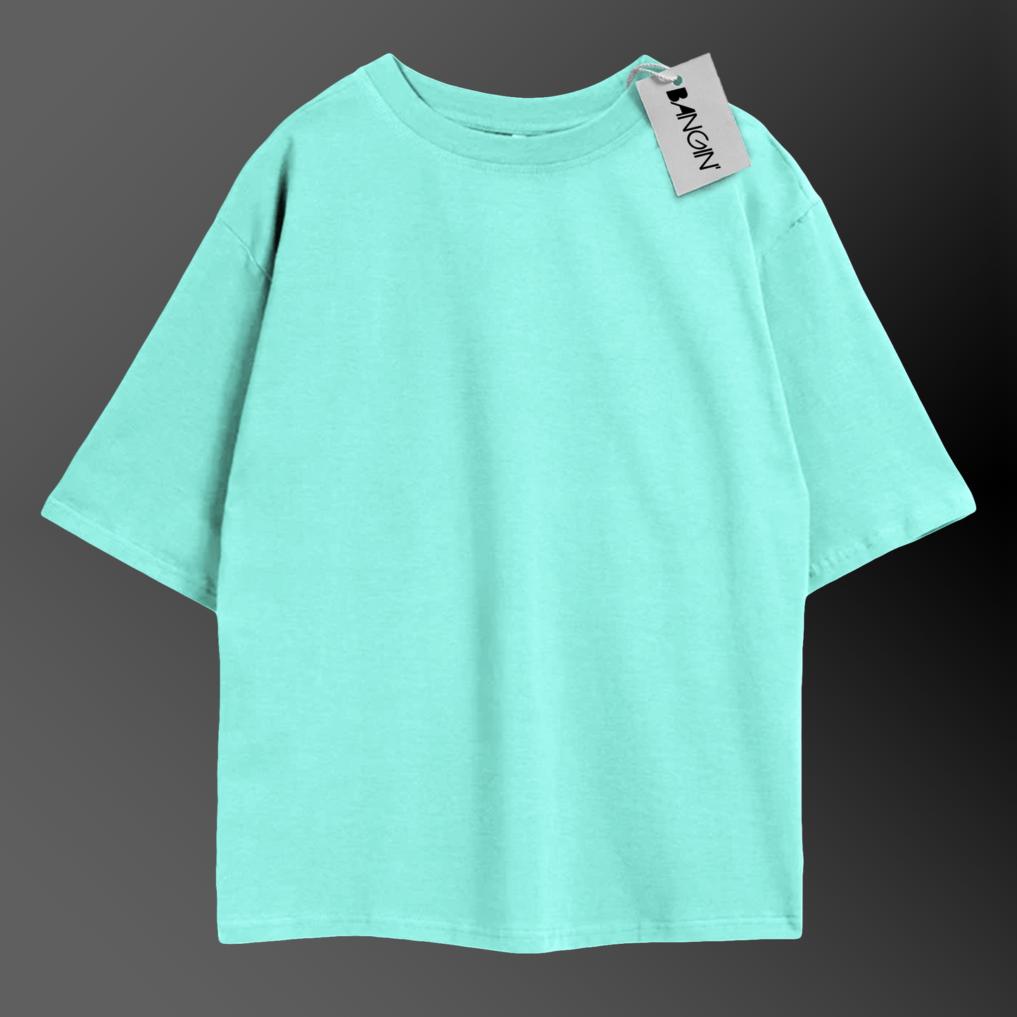 Pale Turquoise Oversized Tee in 100% Organic Cotton #422