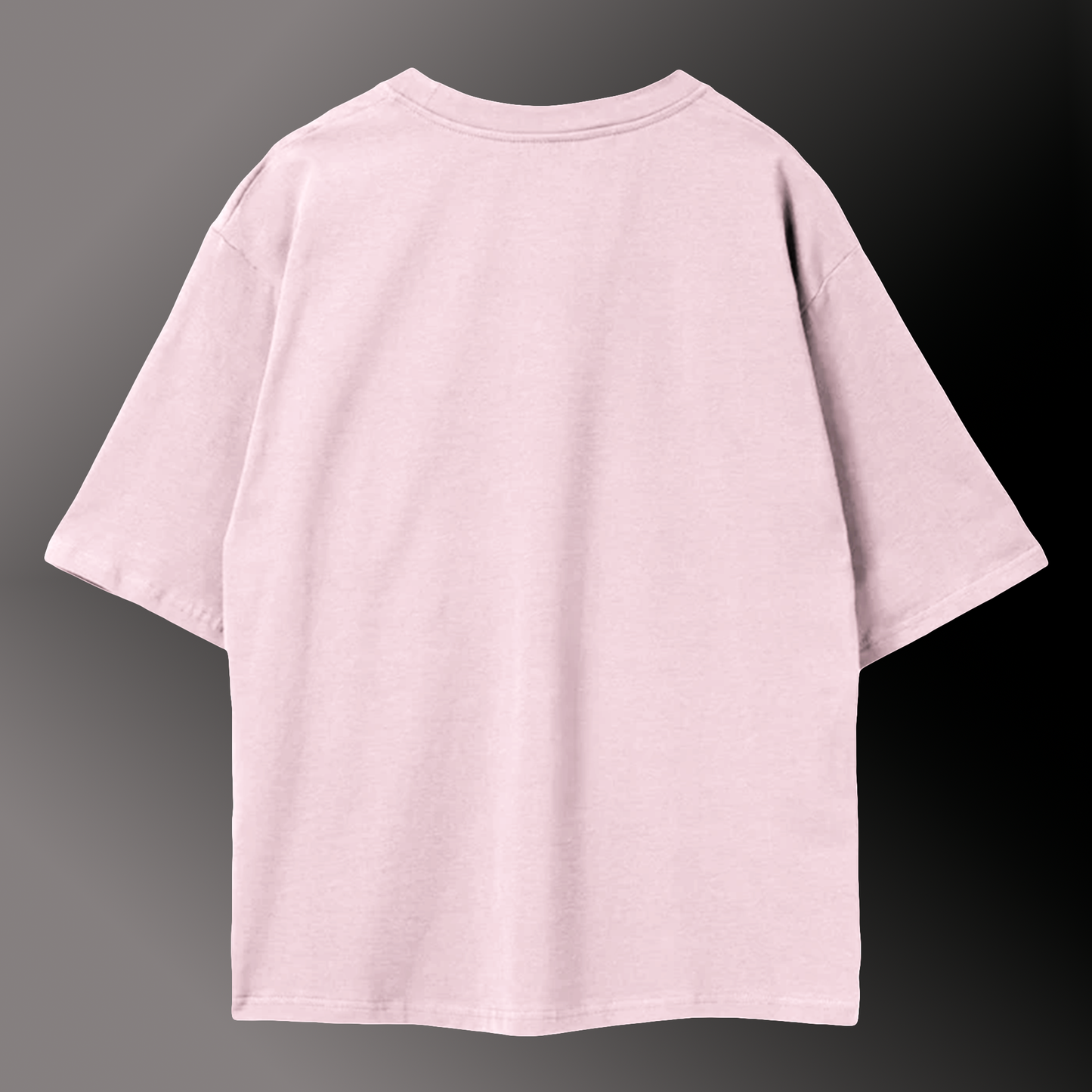 Pastel Pink Oversized Tee in 100% Organic Cotton #423