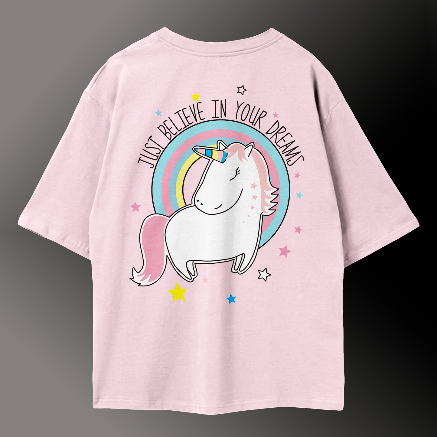 Printed Oversized Tee in 100% Organic Cotton #436