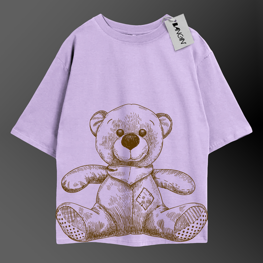 Printed Oversized Tee in 100% Organic Cotton #433