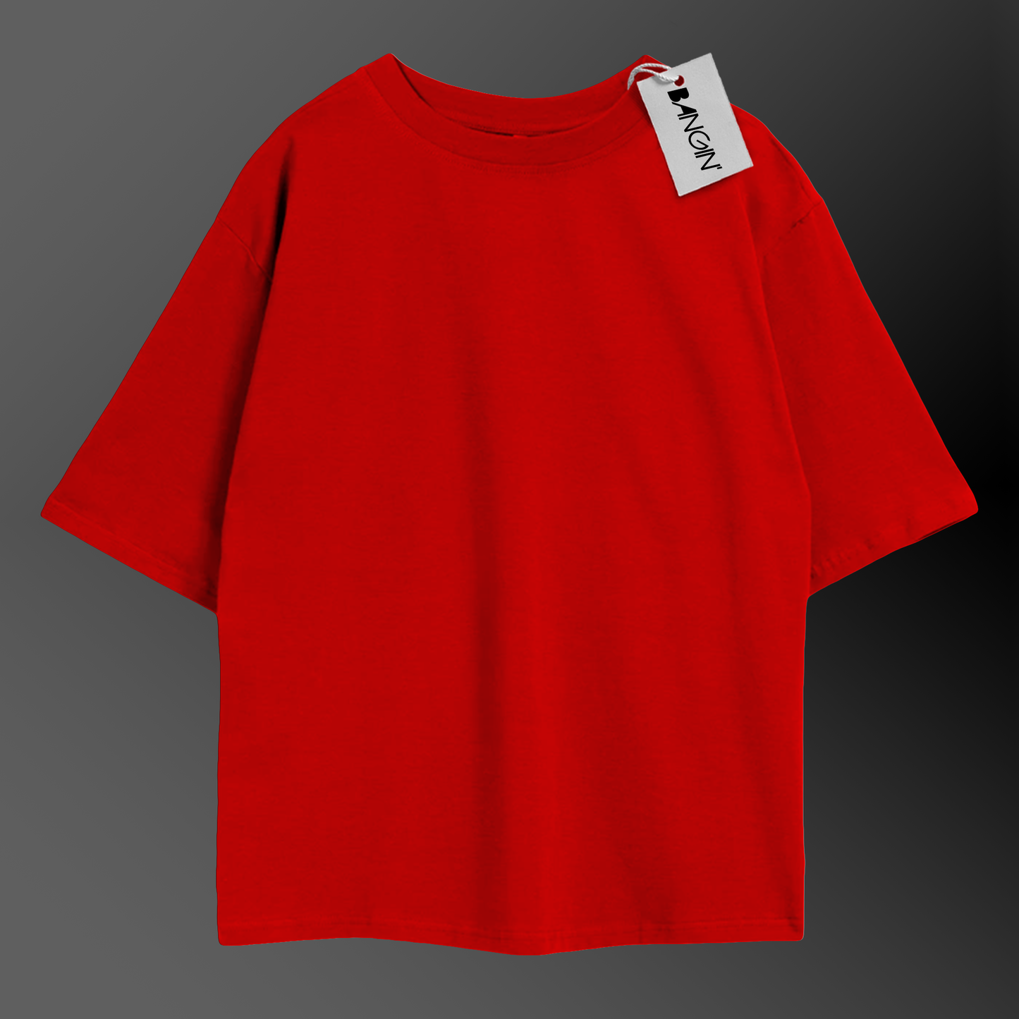 Scarlet Red Oversized Tee in 100% Organic Cotton #426