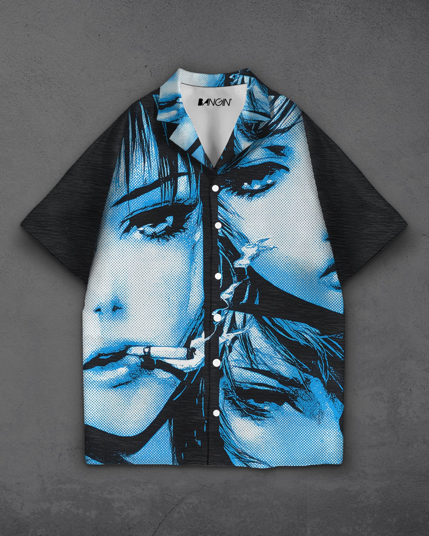 Hawaiian Shirt with Cuban Collar #988