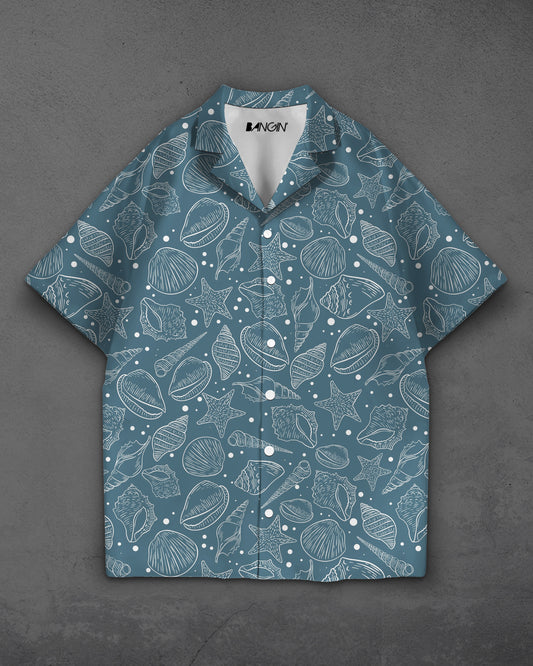 Hawaiian Shirt with Cuban Collar #863