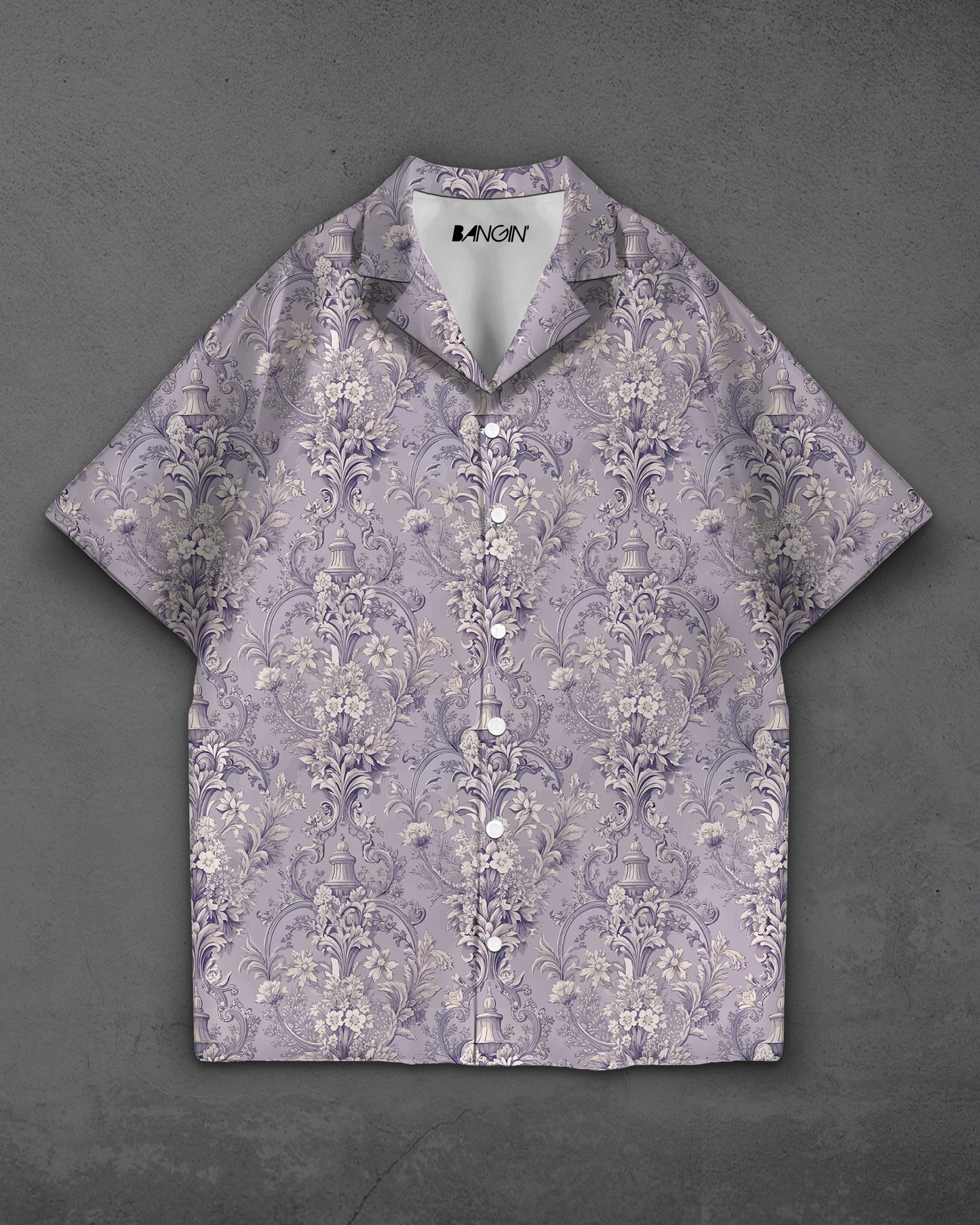 Hawaiian Shirt with Cuban Collar #864