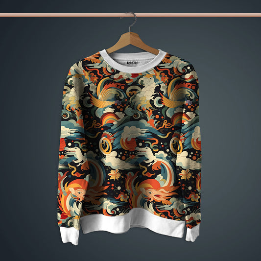 Lightweight Printed Sweatshirt #195