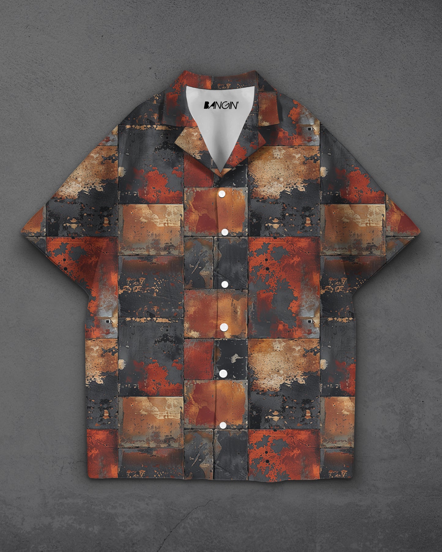 Hawaiian Shirt with Cuban Collar #853