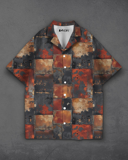 Hawaiian Shirt with Cuban Collar #853