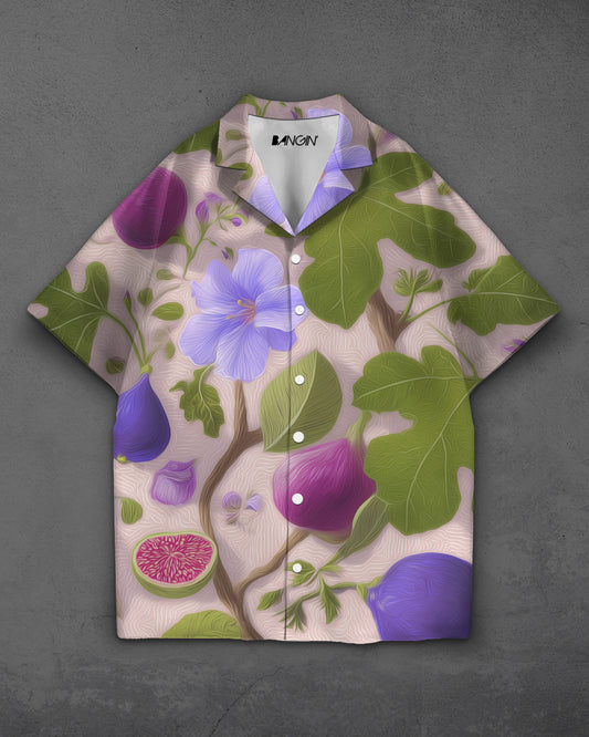 Hawaiian Shirt with Cuban Collar #830