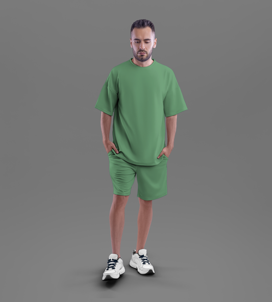 Oversized Tee & Shorts Co-ord Set (100% Cotton) #679