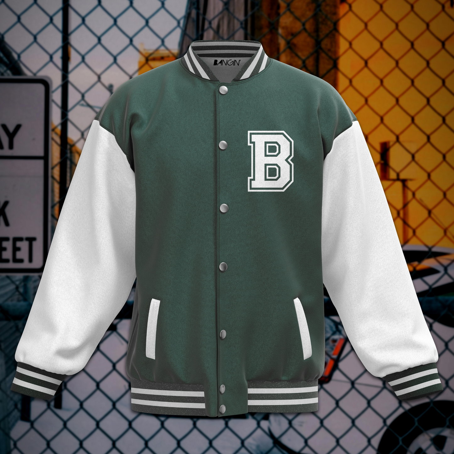 Vintage Street-Style Varsity Jacket #512