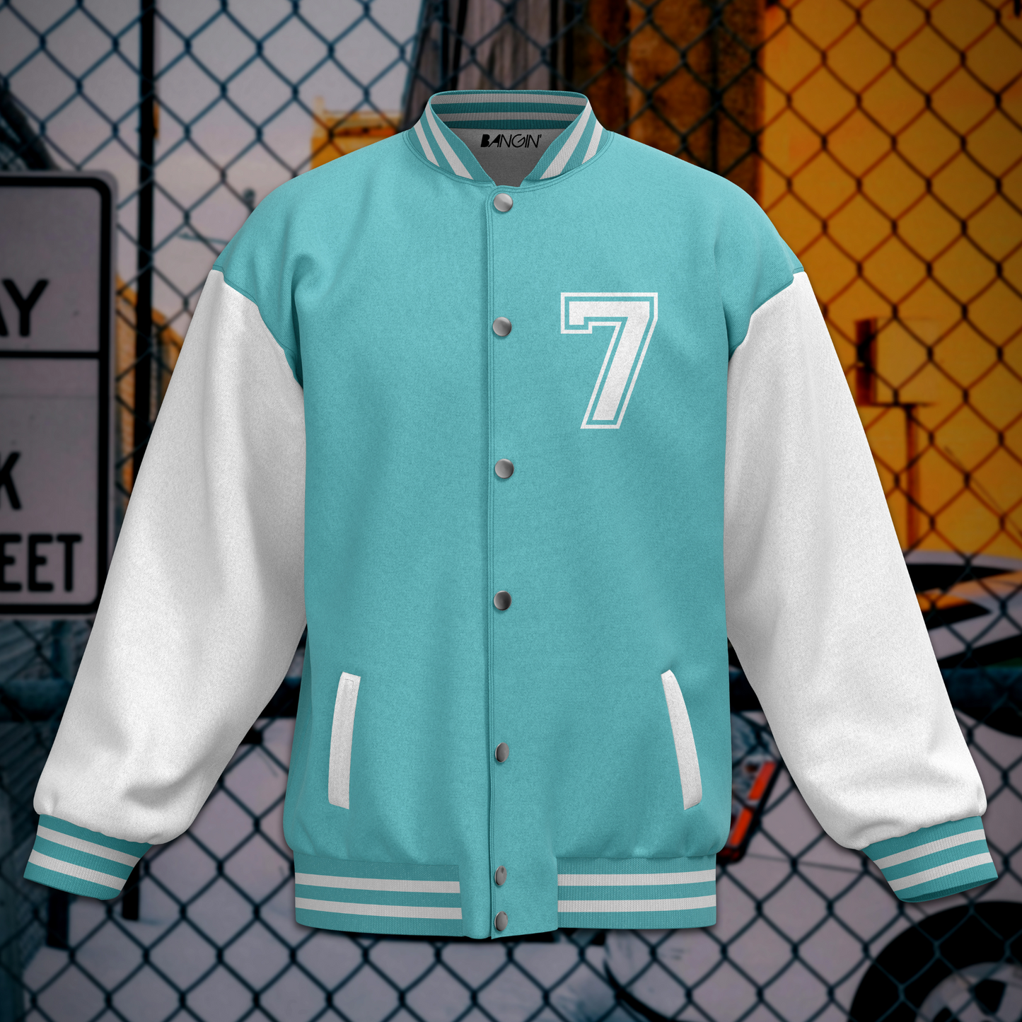 Vintage Street-Style Varsity Jacket #513