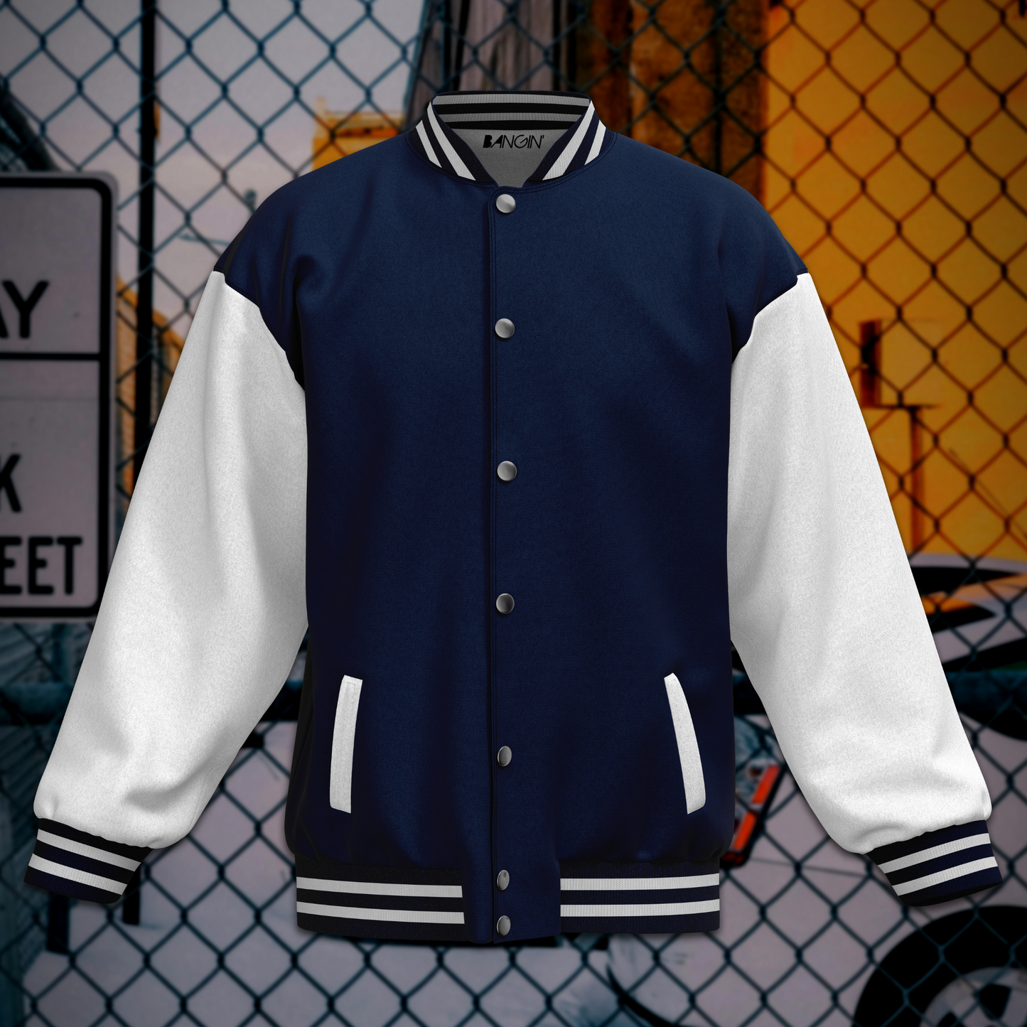Vintage Street-Style Varsity Jacket #515