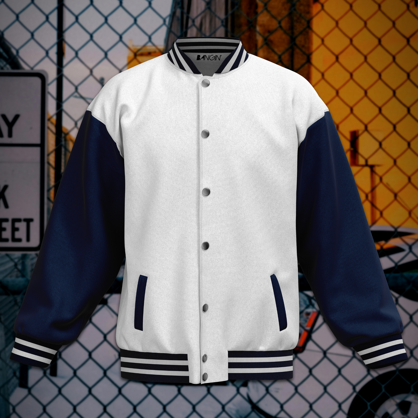 Vintage Street-Style Varsity Jacket #511
