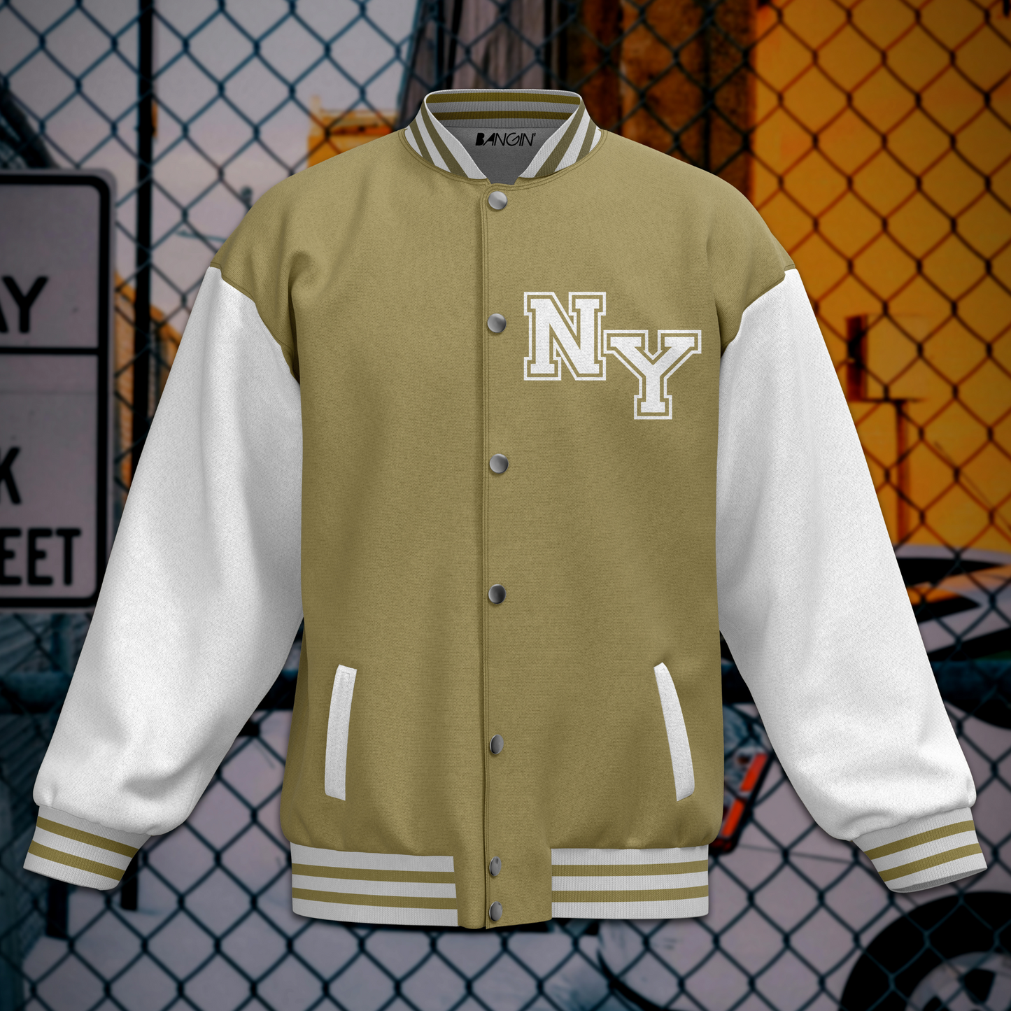 Vintage Street-Style Varsity Jacket #514