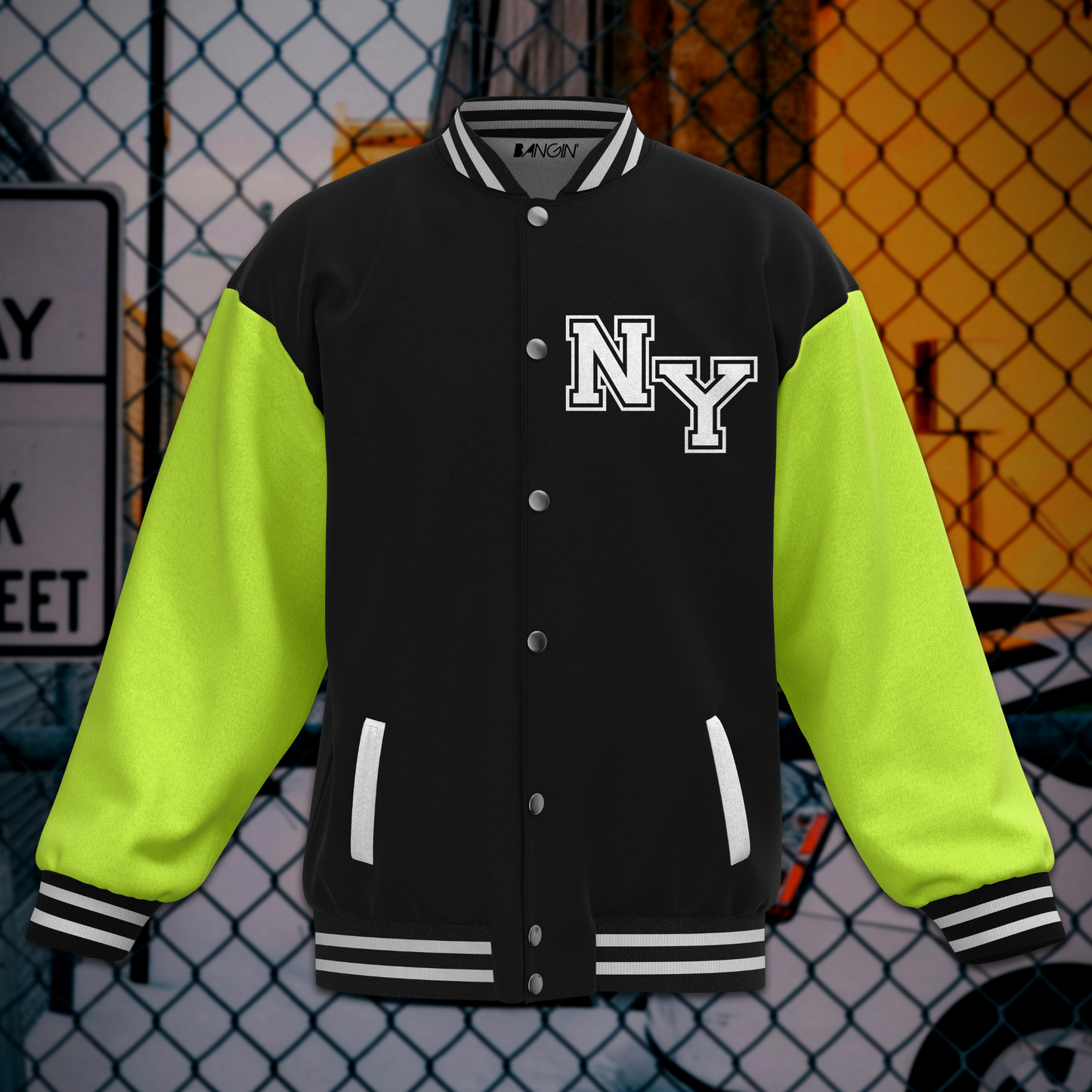 Vintage Street-Style Varsity Jacket #510