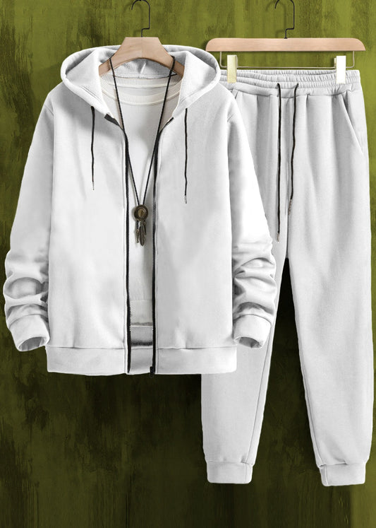 Men Zip Up Hoodie & Sweatpants Co-ord Set Without Tee #229