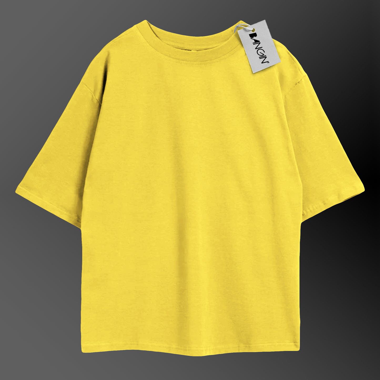 Canary Yellow Oversized Tee in 100% Organic Cotton #425