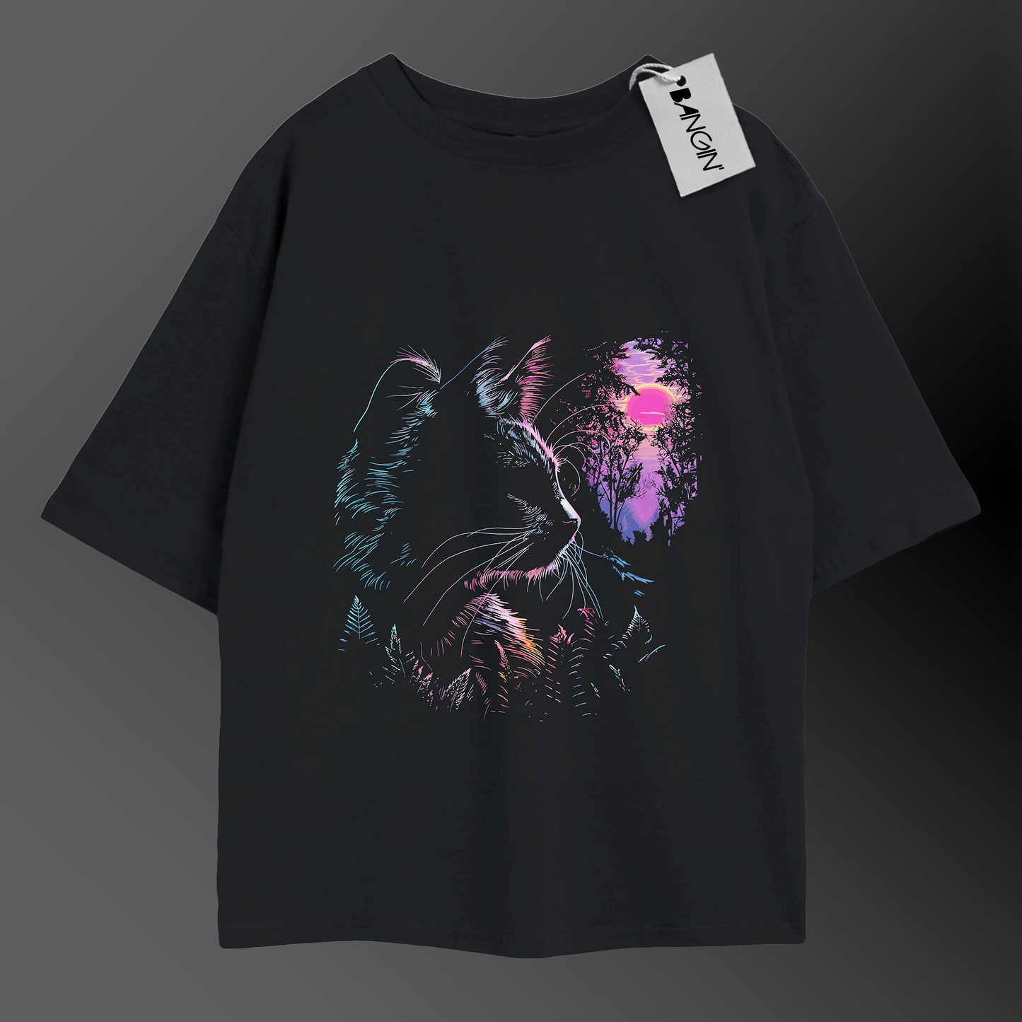 Printed Oversized Tee in 100% Organic Cotton #440