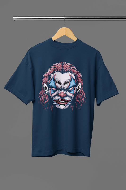 Printed Oversized Tee in Heavy GSM Cotton #663
