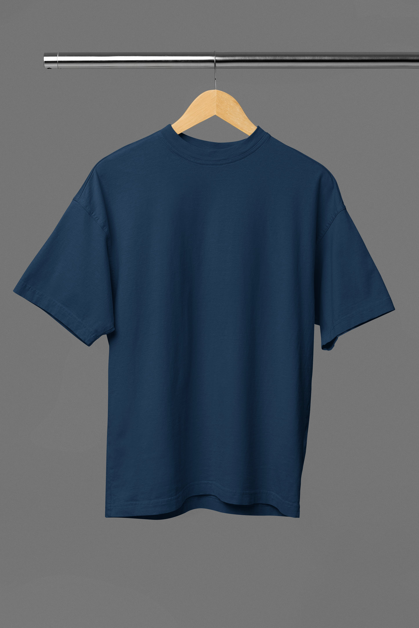 Yale Blue Oversized Tee in Heavy GSM Cotton #430