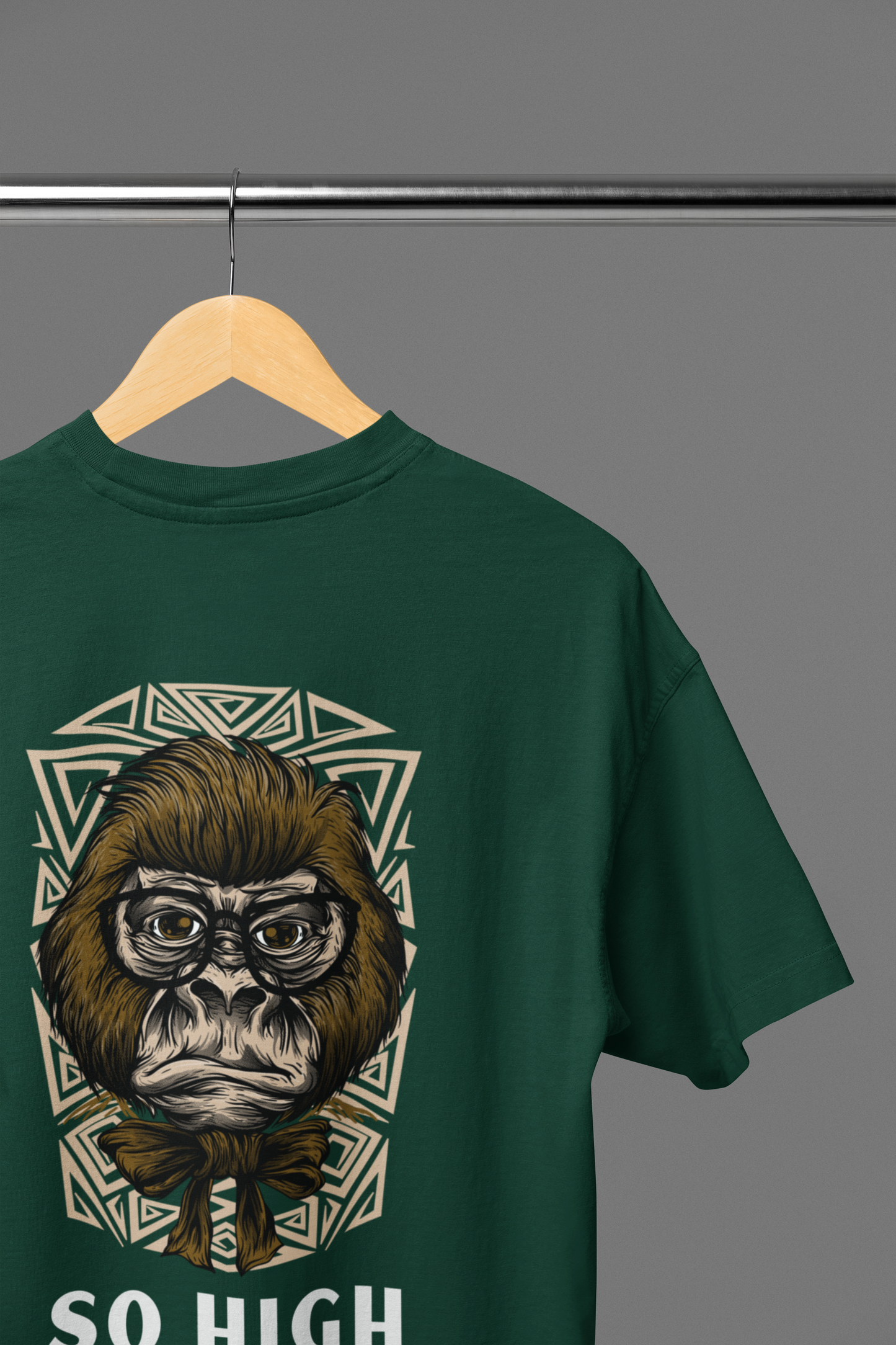 Printed Oversized Tee in 100% Organic Cotton #629