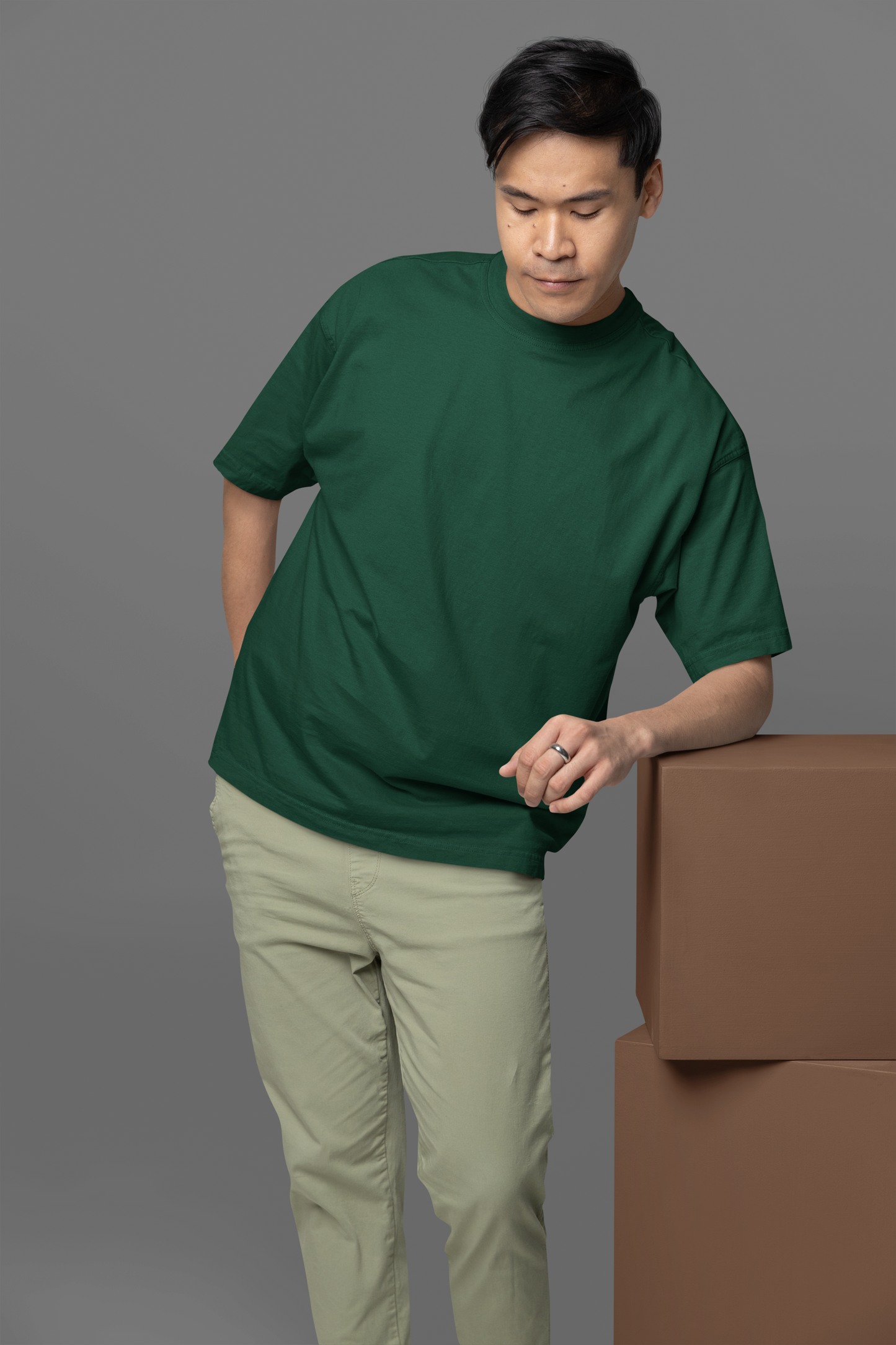 Printed Oversized Tee in 100% Organic Cotton #629