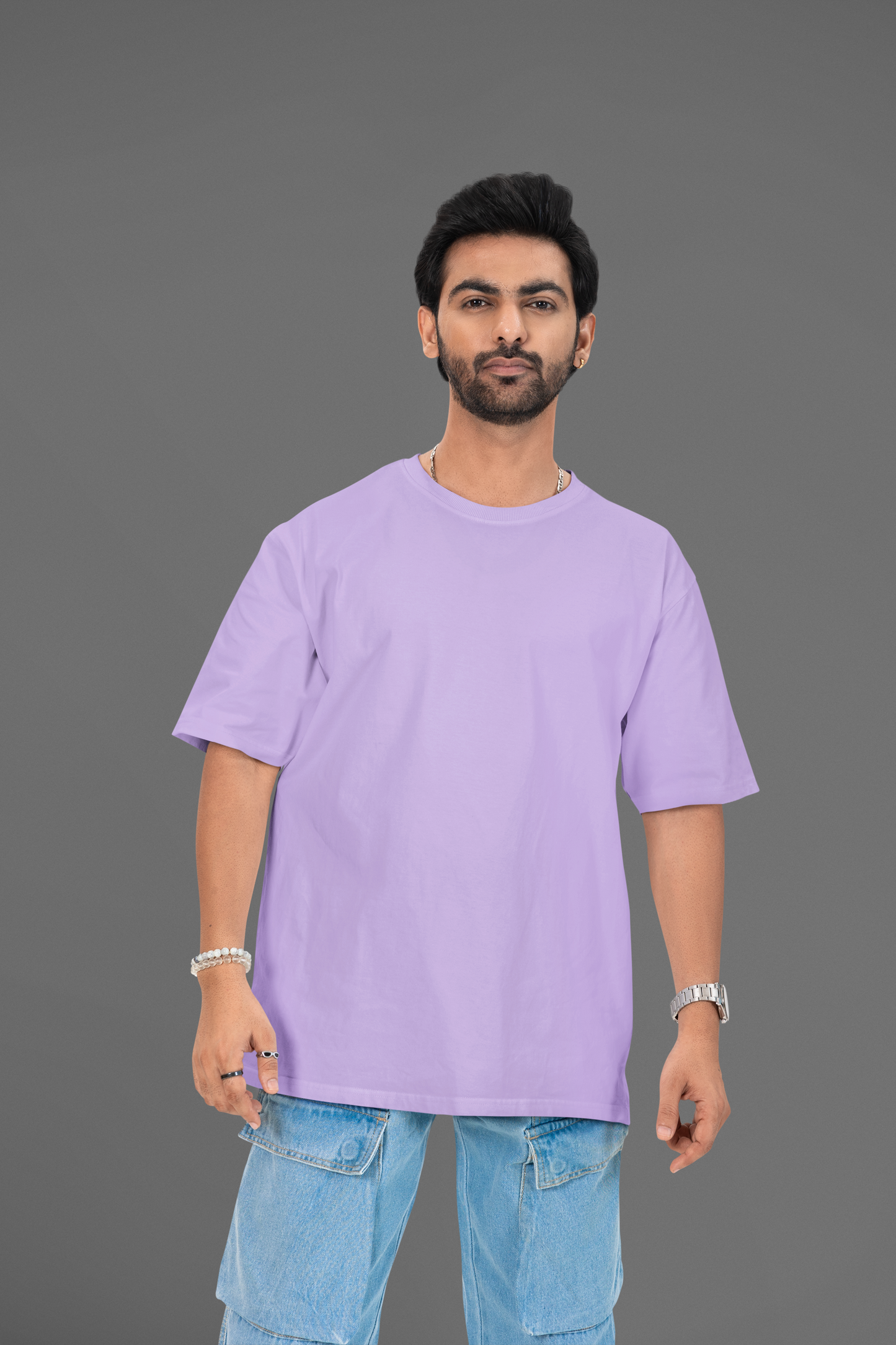 Printed Oversized Tee in 100% Organic Cotton #635