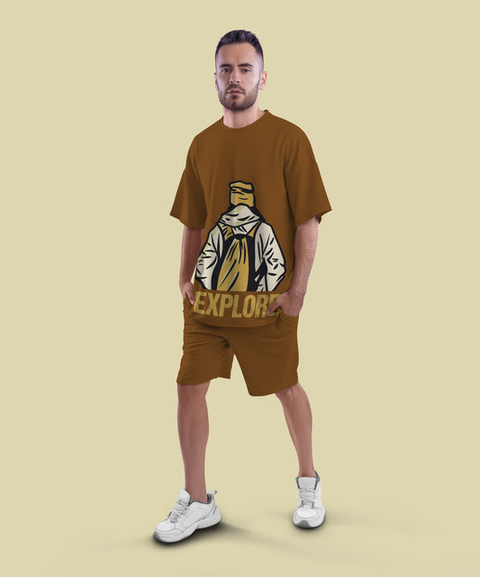 Oversized Tee & Shorts Co-ord Set #152