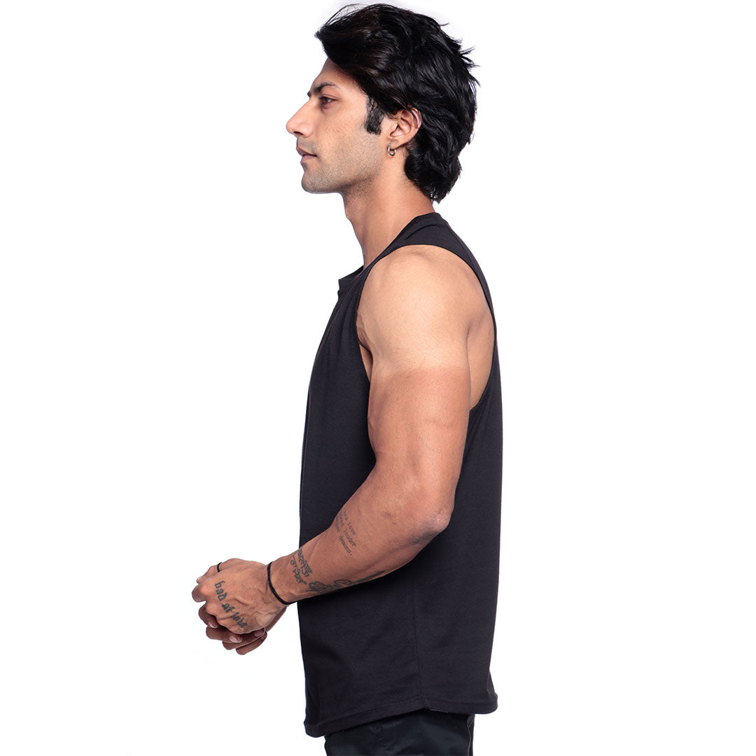 DeepArm Black Tank Top (100% Organic Cotton) #45