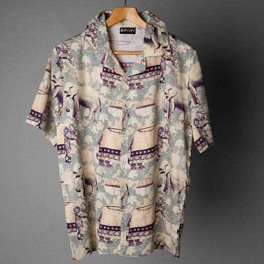 Hawaiian Shirt with Cuban Collar #142
