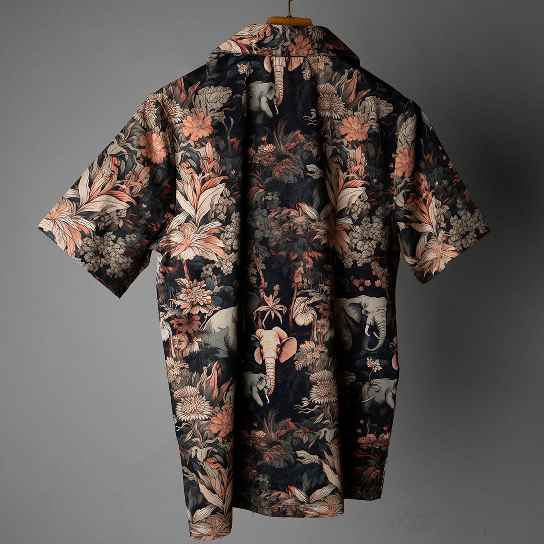 Premium Cotton Shirt with Cuban Collar #136