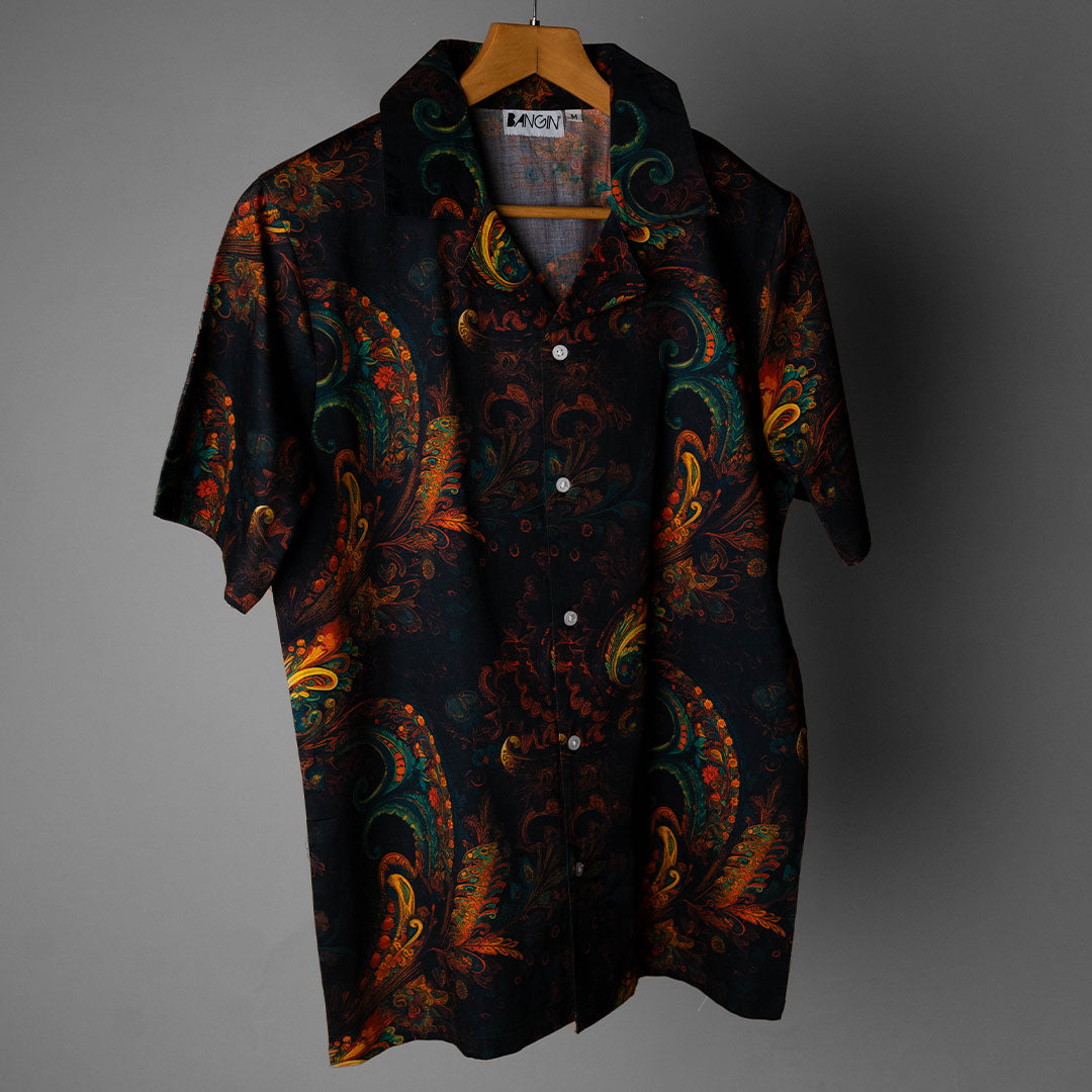 Hawaiian Shirt with Cuban Collar #141