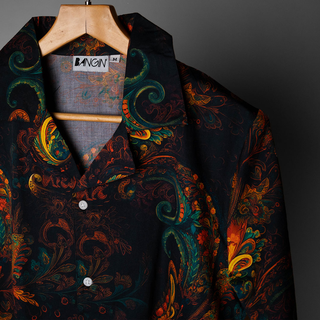 Hawaiian Shirt with Cuban Collar #141