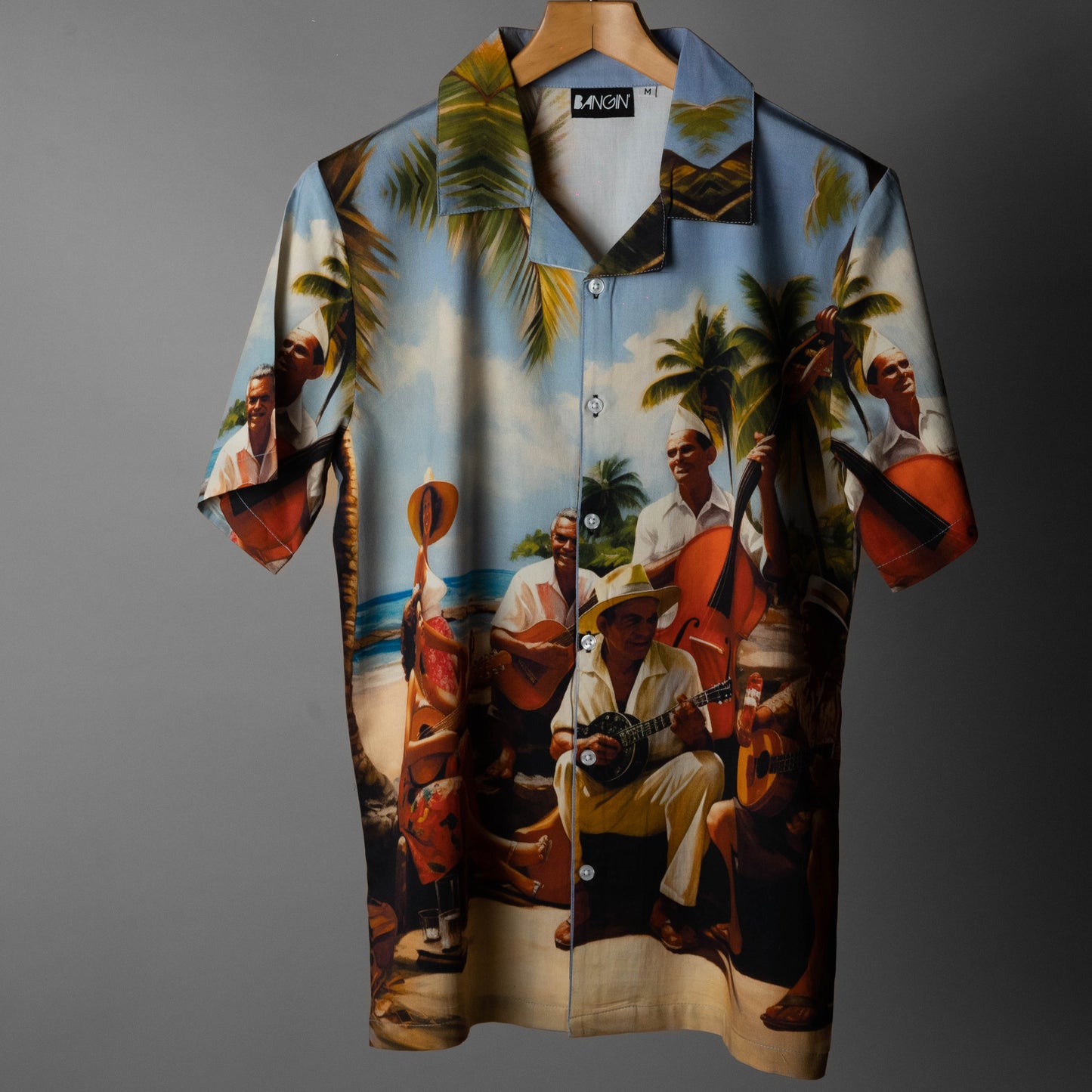 Hawaiian Shirt with Cuban Collar #209