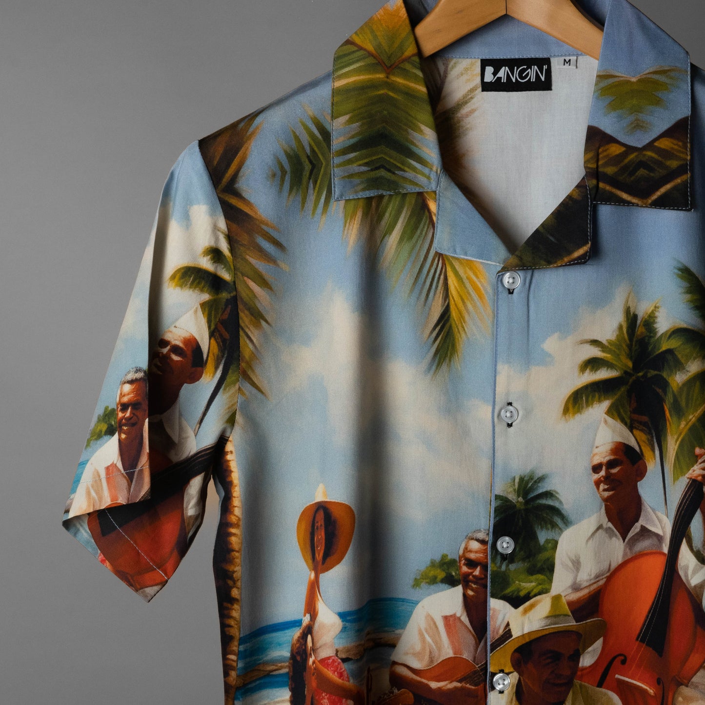 Hawaiian Shirt with Cuban Collar #209