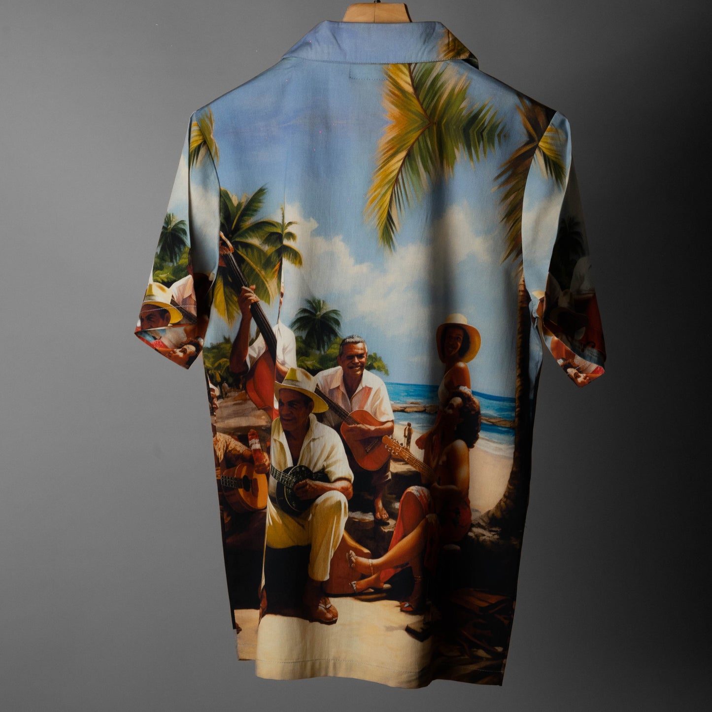 Hawaiian Shirt with Cuban Collar #209